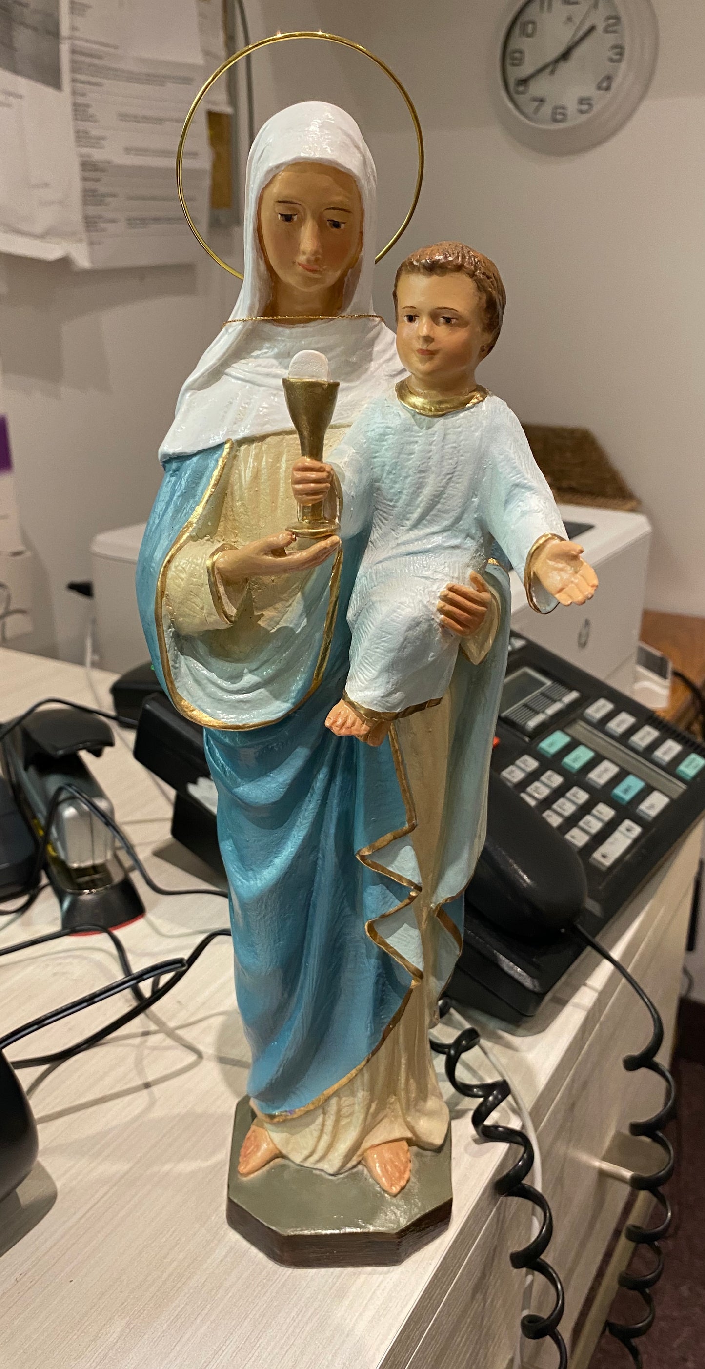 Madonna and Child Statue 12"