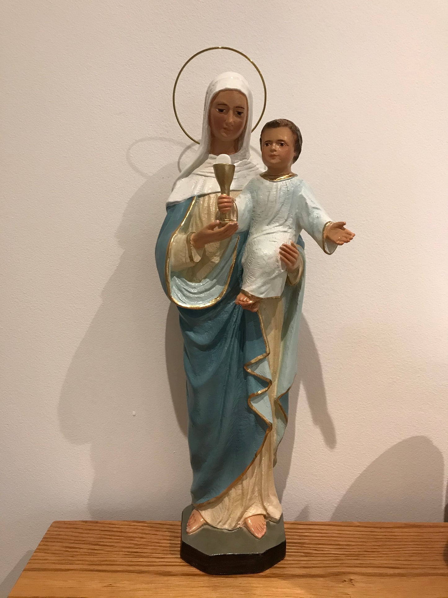 Our Lady of the Blessed Sacrament Statue 12"