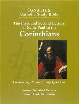 Cover of the Ignatius Catholic Study Bible featuring a portrait of Saint Paul with the title 'The First and Second Letters of Saint Paul to the Corinthians'.