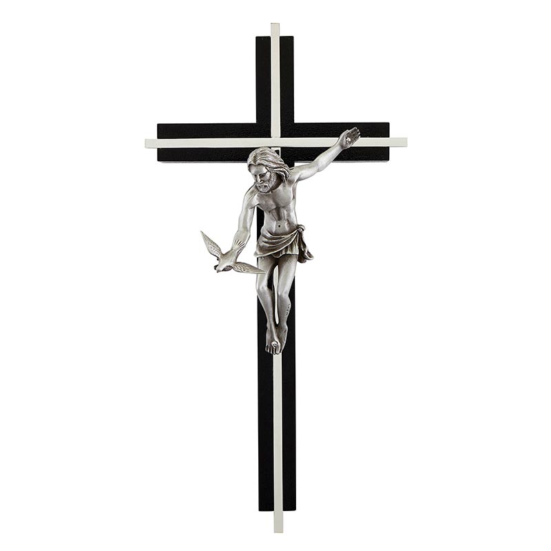 Black Gift of the Spirit Crucifix 10"