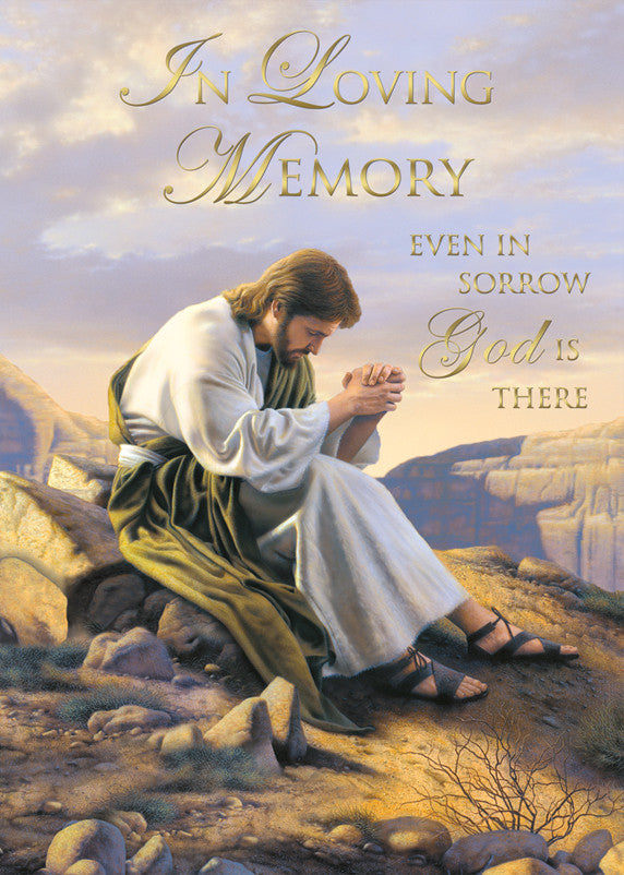Mass Cards: In Loving Memory Even In Sorrow God is There (Box of 50)