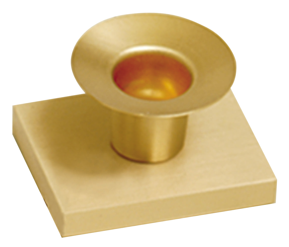 Satin Brass Candlestick 1.5"