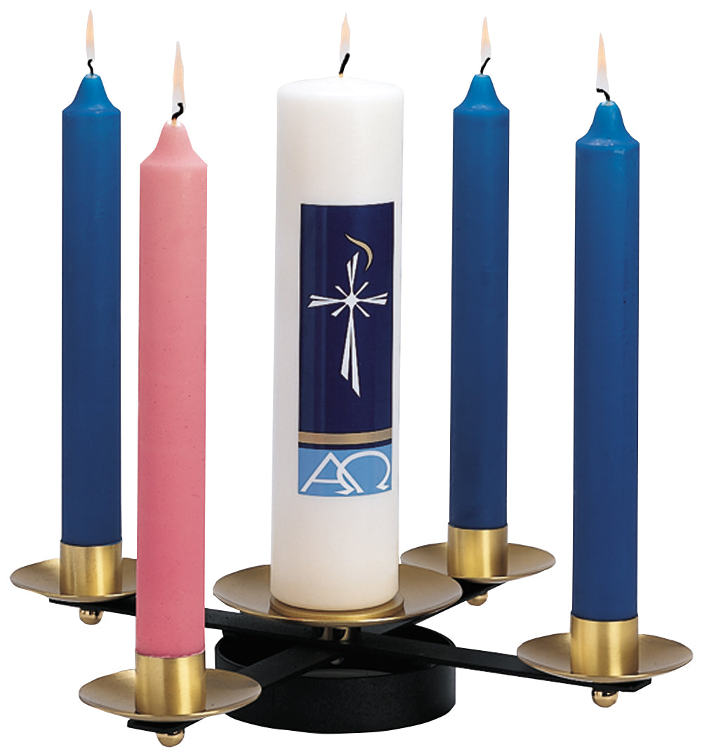 Wrought Iron Advent Wreath 18"