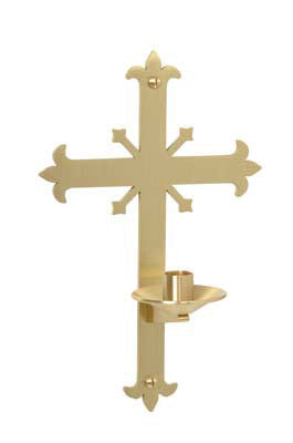 Fleur-de-Lis Dedication Candle Bracket