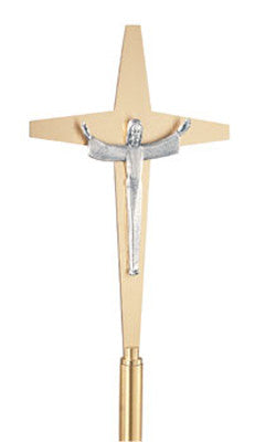 Bronze Processional Crucifix 78"