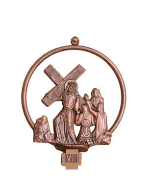 Chemin de Croix en bronze massif 7,25 x 6"
