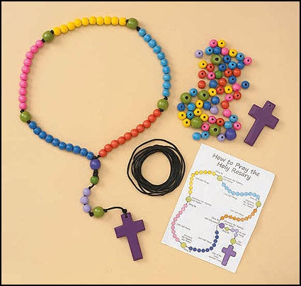 Kit de manualidades para hacer tu propio rosario de cuentas