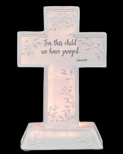 Night Light Standing Cross 7"