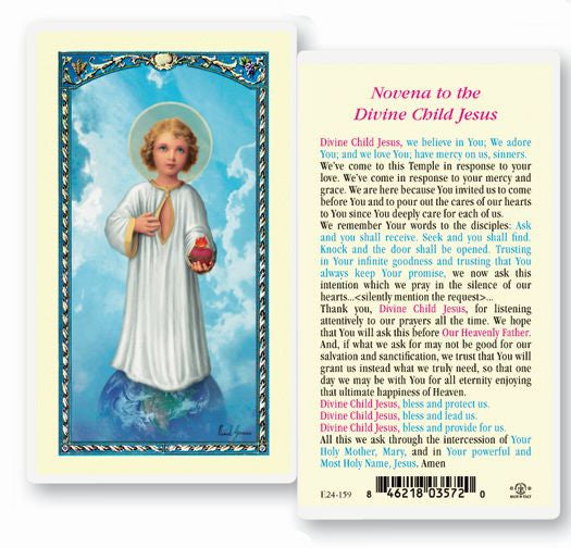 Novena al Divino Niño Jesús Estampa