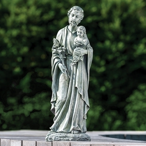 St. Joseph with Child Garden Statue 20"