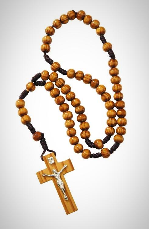 6mm Wood Cord Rosary