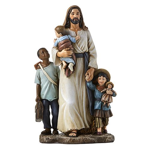 Welcome the Stranger (Jesus with Children) Statue 7"