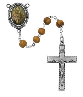 Olive Wood St. Joseph Rosary