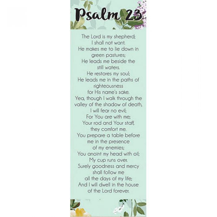 PSALM 23 (Bible Basic Bookmark) – Joseph's Inspirational psalm-23-bible-basic-bookmark-joseph-s-inspirational