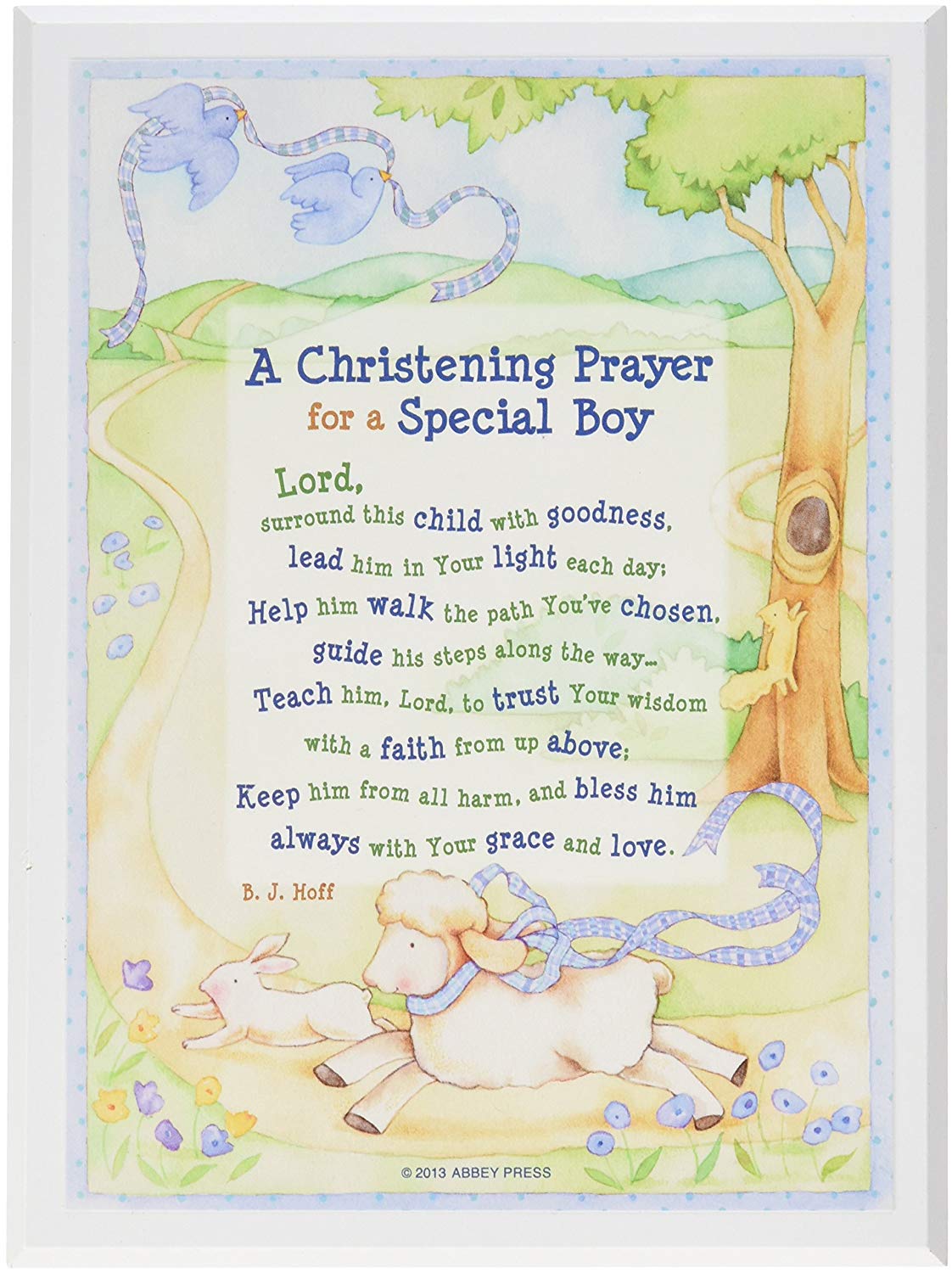 Special Boy Christening Plaque