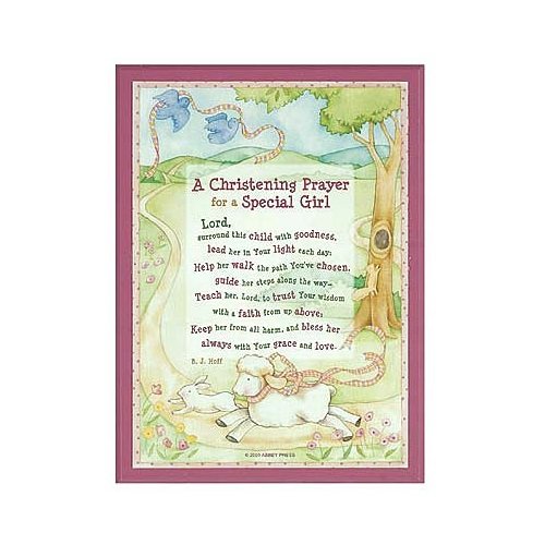 Special Girl Christening Plaque