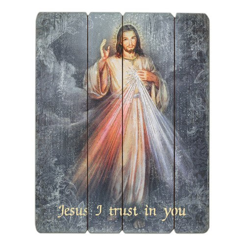 Divine Mercy Plaque 15"