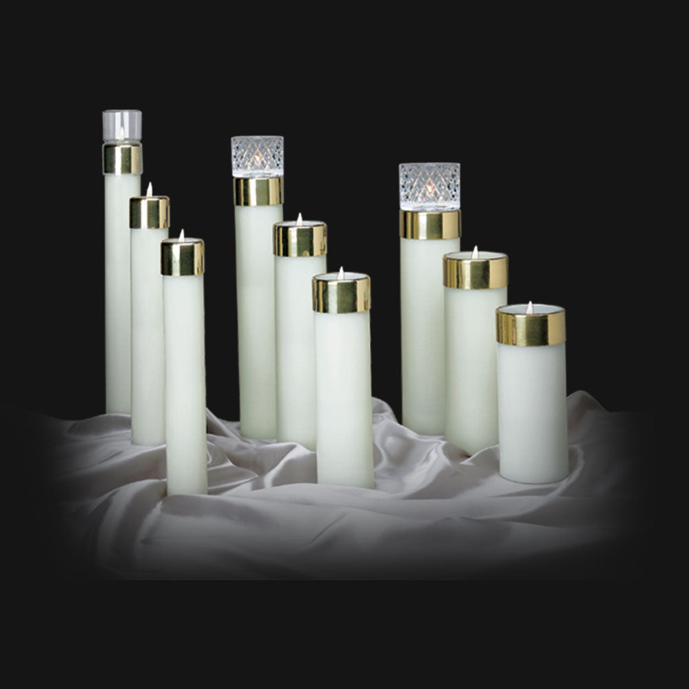 Protectores de Llama de Cristal para Emitte Candelas