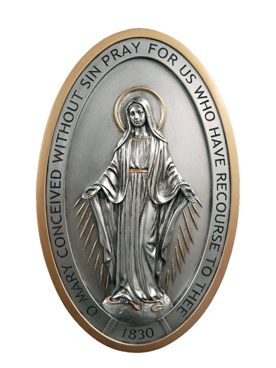 Miraculous Medal Wall Plaque
