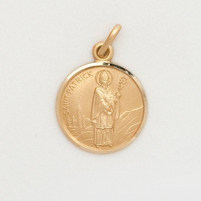10k Medium Round Saint Patrick Medal