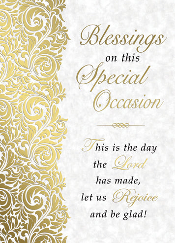 Blessings on this Special Occasion Greeting Card (Box of 25)