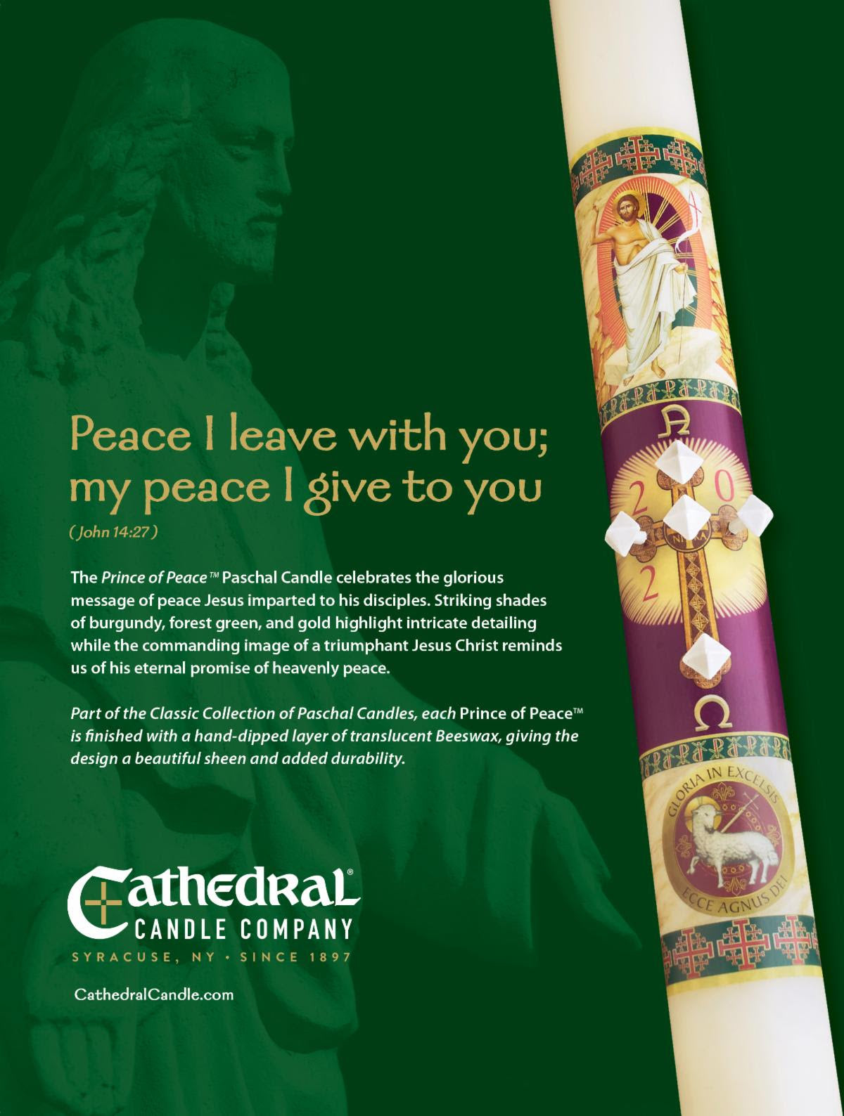 Paschal Candle: Prince of Peace
