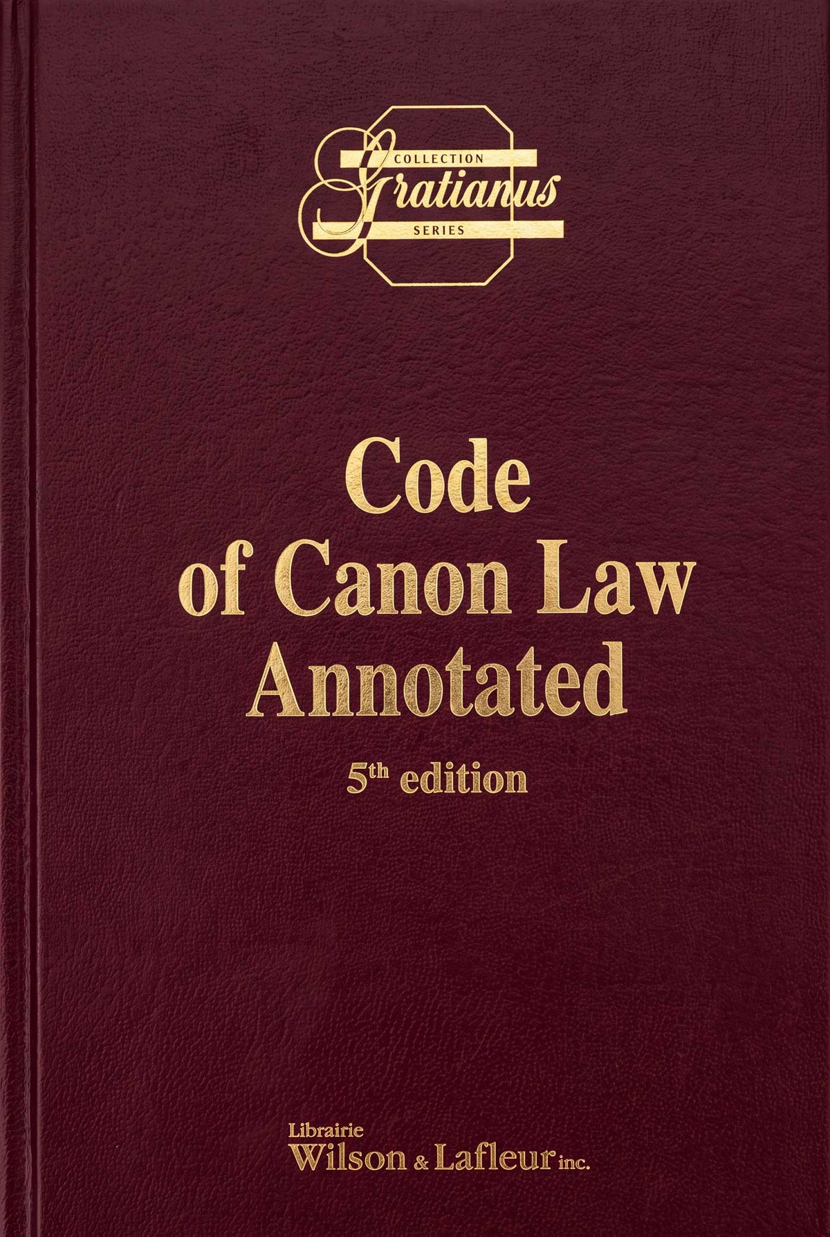 Code of Canon Law Annotated, 5th Edition
