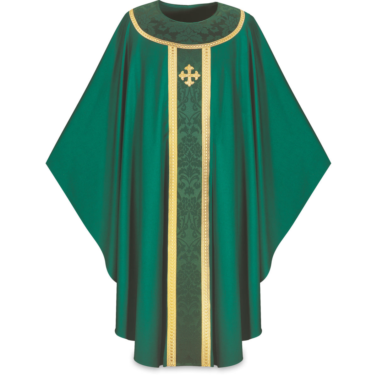 Chasuble romaine Slabbinck en laine Brugia avec orfroi Goya