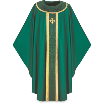 Chasuble romaine Slabbinck en laine Brugia avec orfroi Goya