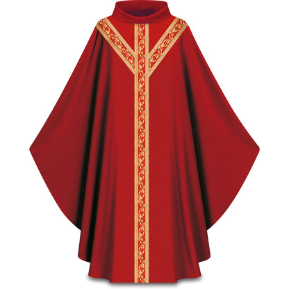 Chasuble Gothique Slabbinck en Polyester Pius avec Orfrois