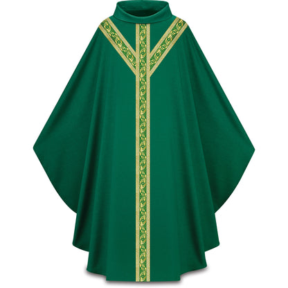 Chasuble Gothique Slabbinck en Polyester Pius avec Orfrois