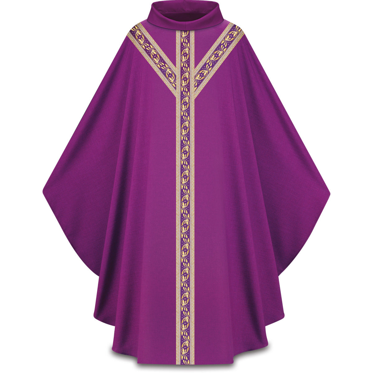 Chasuble Gothique Slabbinck en Polyester Pius avec Orfrois