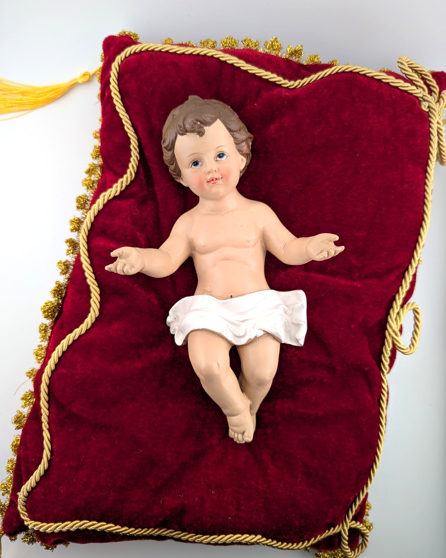 Baby Jesus Figure and Pillow