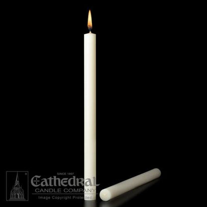 51 % Cera de abejas Velas de Altar: Extremo liso de gran diámetro (PE)
