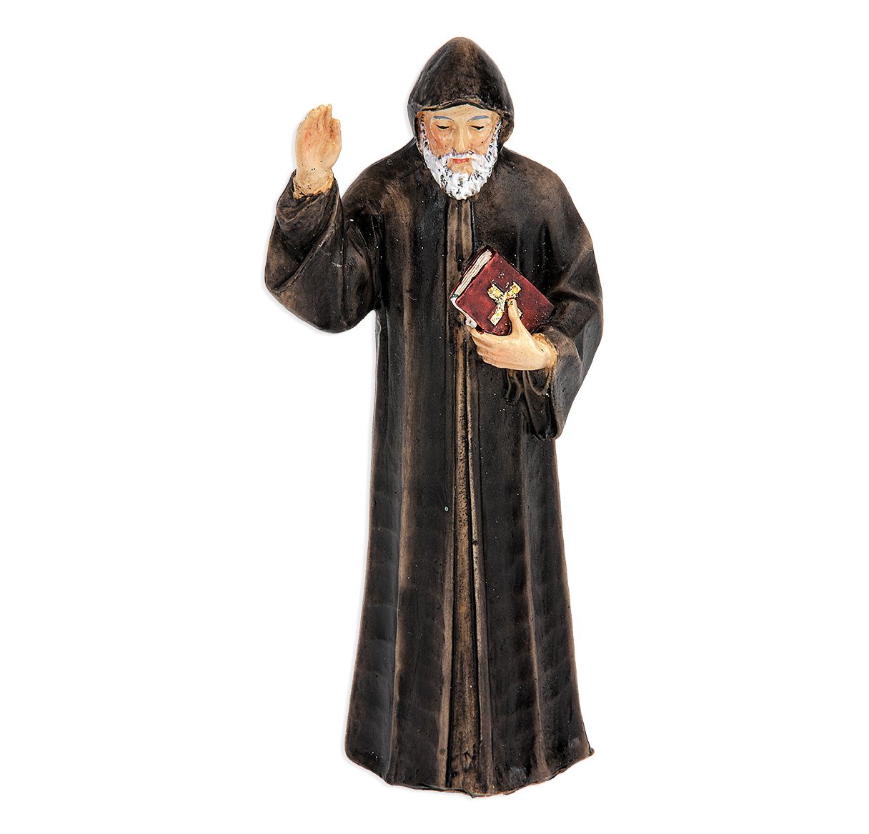 Hand-Painted Statue of St. Charbel 4"