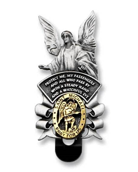 Guardian Angel St, Michael Visor Clip