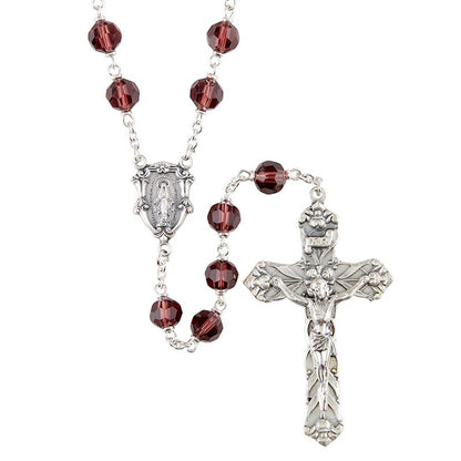 Vienna Amethyst 8mm Bead Rosary