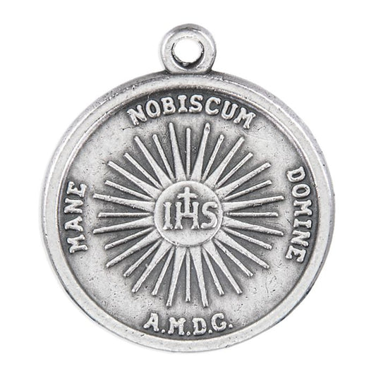 Médaille de la Sainte Face de Jésus en finition argent vieilli