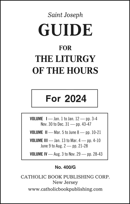 Saint Joseph Guide for Liturgy of the Hours Large Print 2024