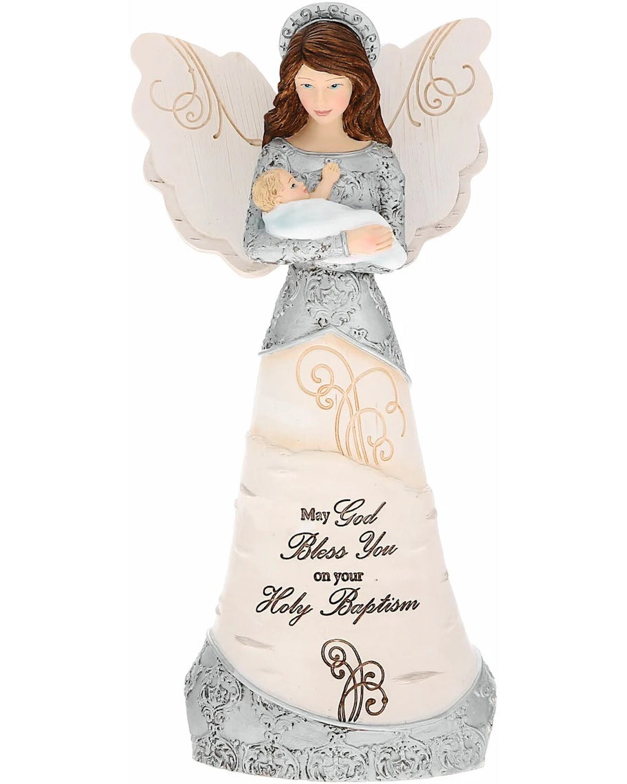 Baptism Angel Statue 7.5"