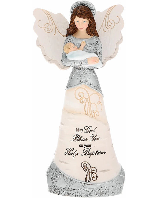 Baptism Angel Statue 7.5"
