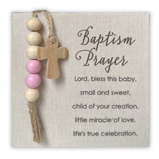 Square Baptism Plaque 6x6"