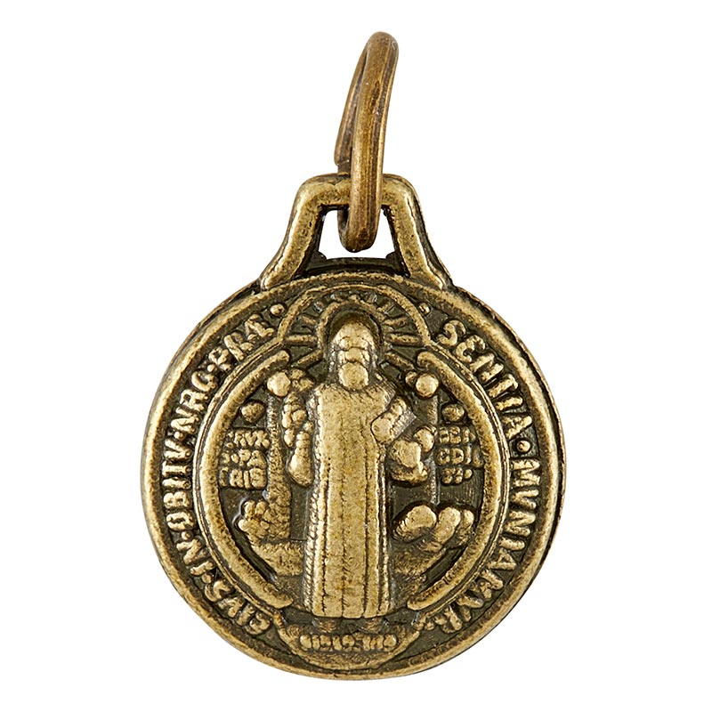 Bronze-Finish St. Benedict Medal 1-1/8"