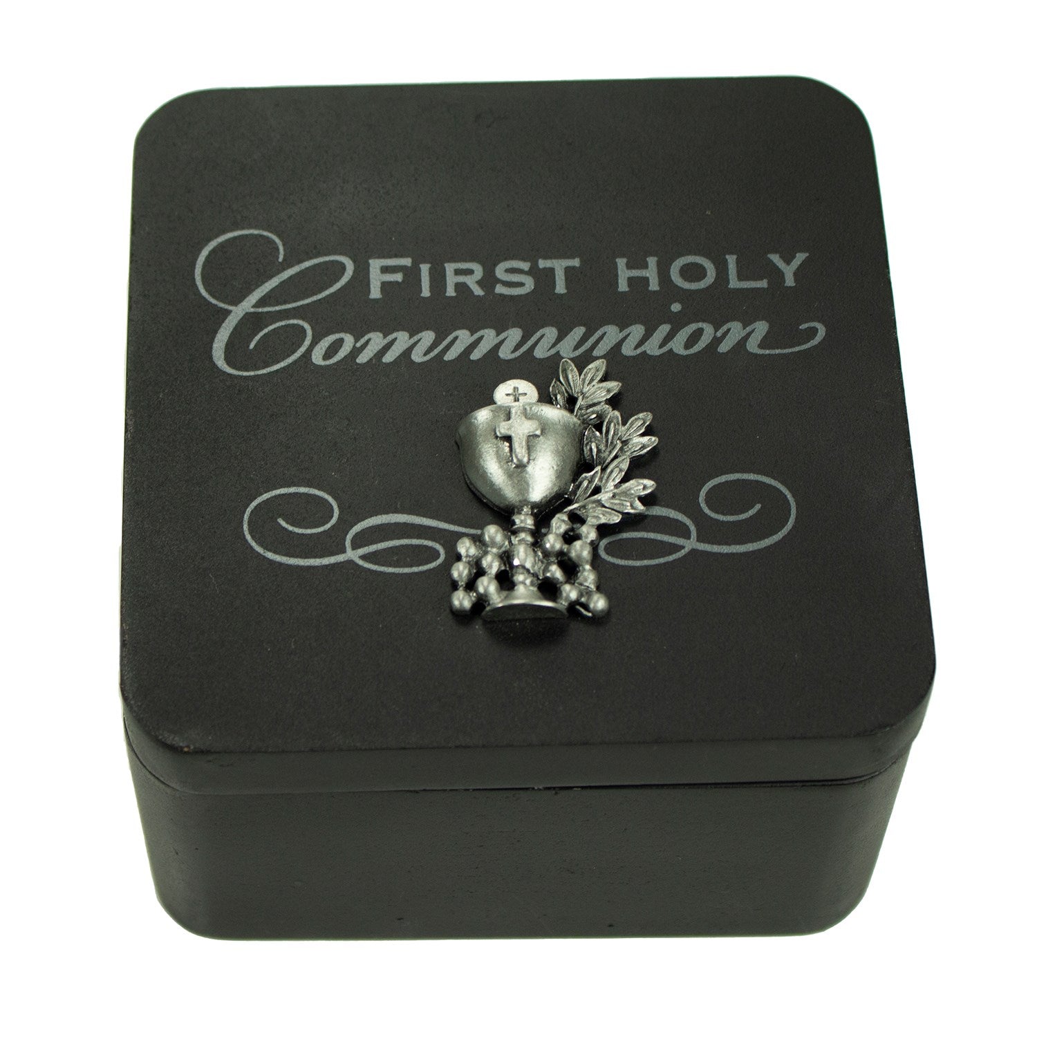 Matte Black First Communion Keepsake Box – Joseph's