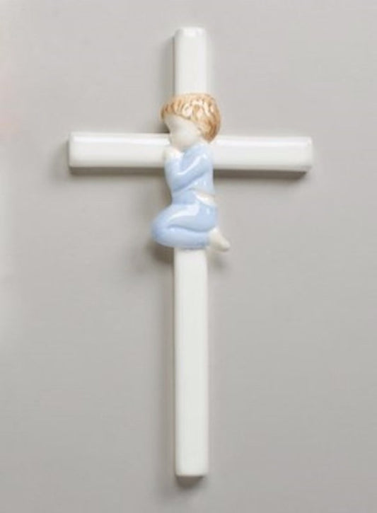 Wall Cross Praying Boy