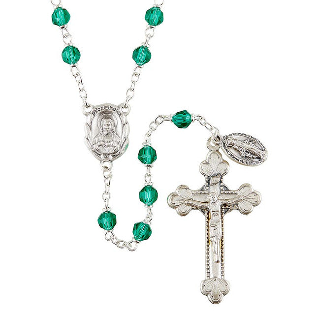 Vienna Emerald 6mm Bead Rosary