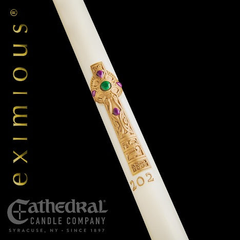Cross of Erin Paschal Candle  Eximious Collection