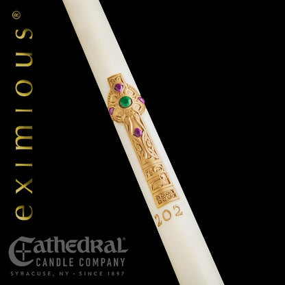 Eximious Paschal Candle: Cross of Erin