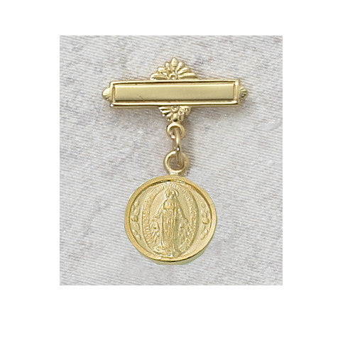 Baby Miraculous Medal Pin