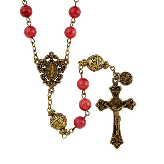 Mantle of Mary Collection Ruby Rosary